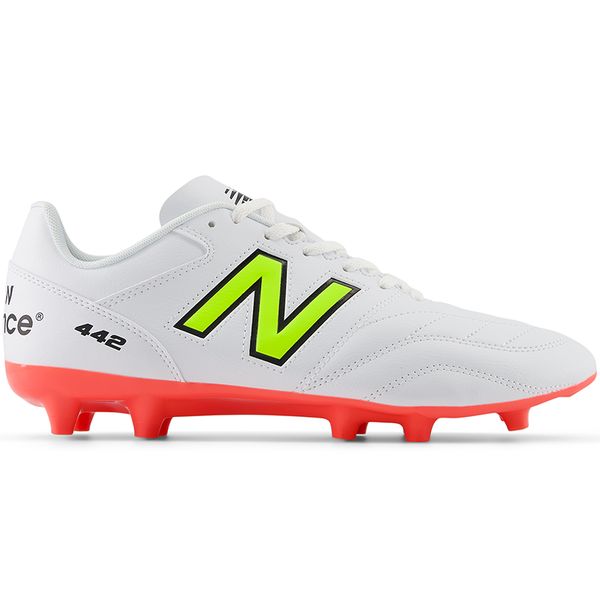 Korki męskie New Balance 442 ACADEMY FG V2 MS43FIB2 – białe. Białe buty sportowe męskie New Balance, z materiału, bez zapięcia, na fitness i siłownię. Za 229.99 zł.