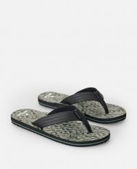 Japonki męskie Rip Curl Ripper Bloom. Zielone klapki męskie Rip Curl, z materiału, sportowe. Za 129.99 zł.