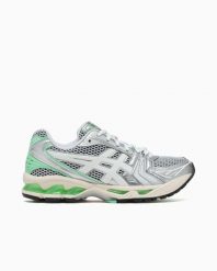 Buty trekkingowe ASICS Gel-Kayano 14 Srebrny/Zielony. Szare trekkingi męskie Asics, do biegania. Za 881.40 zł.