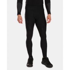 Męskie legginsy do biegania Kilpi GEARS-M. Czarne legginsy sportowe męskie Kilpi, m, bez wzorów, z nylonu, do biegania. Za 215.49 zł.