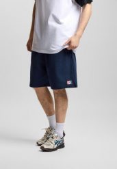 Spodenki dresowe męskie Prosto ST. Niebieskie krótkie spodenki sportowe męskie Prosto., l, z aplikacjami, z bawełny, na fitness i siłownię. Za 171.99 zł.