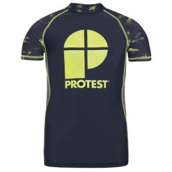 Koszulka z filtrem UV chłopięca Protest PRTDYLAN JR. Niebieskie t-shirty dla chłopców Protest, bez wzorów, z materiału, bez ramiączek. Za 99.90 zł.