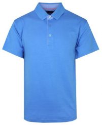 Koszulka POLO, Niebieska Casualowa, Krótki Rękaw, Jednokolorowa, T-shirt -BARTEX. Niebieskie koszulki polo męskie Bartex, m, bez wzorów, z bawełny, casualowe, bez ramiączek. Za 139.00 zł.