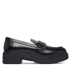 Loafersy Armani Exchange. Czarne mokasyny damskie Armani Exchange. Za 914.99 zł.