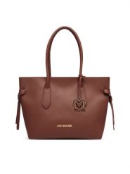 LOVE MOSCHINO Torebka JC4059PP1PLL0200 Brązowy. Brązowe torebki do ręki damskie Love Moschino, bez wzorów, ze skóry, bez dodatków. Za 1,099.00 zł.