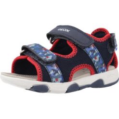 Sandały Geox Model B Sandal Multy Boy Kolor Niebieski. Niebieskie sandały męskie Geox, z tkaniny, bez zapięcia. Za 189.99 zł.