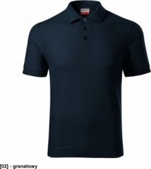 Reserve R22 - ADLER - Koszulka polo męska, 200 g/m2 - granatowy 2XL. Niebieskie koszulki polo męskie RIMECK, m, bez wzorów, bez ramiączek. Za 49.05 zł.