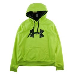 Second life - Under Armour bluza z kapturem męska UA Storm - Stan dobry. Zielone bluzy sportowe męskie Under Armour, l, bez wzorów, z materiału, z kapturem, na fitness i siłownię. Za 85.16 zł.