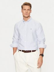 Tommy Hilfiger Koszula MW0MW36238 Niebieski Regular Fit. Niebieskie koszule męskie Tommy Hilfiger, m, bez wzorów, z bawełny, biznesowe, bez kołnierzyka, bez ramiączek. Za 299.99 zł.