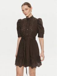 Gap Sukienka koszulowa 792564 Czarny Regular Fit. Czarne sukienki damskie GAP, l, bez wzorów, z bawełny, bez kołnierzyka, bez ramiączek, koszulowe. Za 209.99 zł.