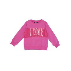 Bluza dziewczęca Leone z okrągłym dekoltem w kolorze różowym. Czerwone bluzy dla dziewczynek LEONE 1947 APPAREL, bez wzorów, bez ramiączek, bez kaptura. W wyprzedaży za 111.80 zł.