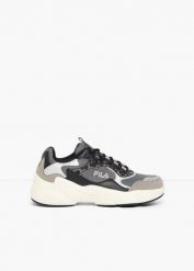 Sneakersy chunky marki Fila ze zwierzęcymi detalami. Czarne obuwie sportowe damskie bonprix, bez wzorów. Za 329.99 zł.