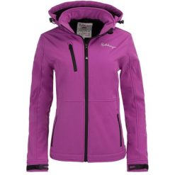 Damska kurtka softshell Spitsbergen 3-warstwowa — Fuksja. Czerwone kurtki damskie GLOMEX, bez wzorów, z softshellu, bez kaptura. Za 314.99 zł.
