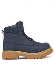 Tommy Hilfiger Trapery T3X5-34125-1269 S Granatowy. Niebieskie buty zimowe chłopięce Tommy Hilfiger, bez wzorów, ze skóry, bez zapięcia. Za 369.99 zł.