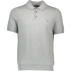 Koszulka polo w kolorze szarym. Szare koszulki polo męskie Ben Sherman, z haftami, z bawełny. W wyprzedaży za 130.95 zł.