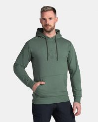 Bluza Kilpi Lagoa. Zielone bluzy sportowe męskie Kilpi, m, bez wzorów, z bawełny, z kapturem. Za 179.35 zł.
