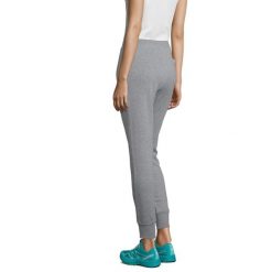 Damskie/melanżowe Spodnie Do Biegania Jet. Szare spodnie materiałowe damskie SOL'S, s, z aplikacjami, z bawełny. Za 148.99 zł.