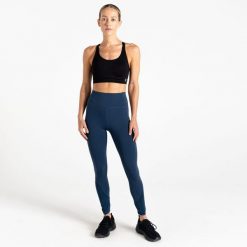 Legginsy turystyczne damskie Power. Niebieskie legginsy damskie Dare 2b, bez wzorów, z tkaniny. W wyprzedaży za 149.99 zł.