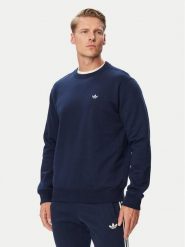 Adidas Bluza Trefoil Essentials KS9812 Granatowy Regular Fit. Niebieskie bluzy męskie Adidas, m, bez wzorów, z bawełny, bez kaptura. Za 179.99 zł.
