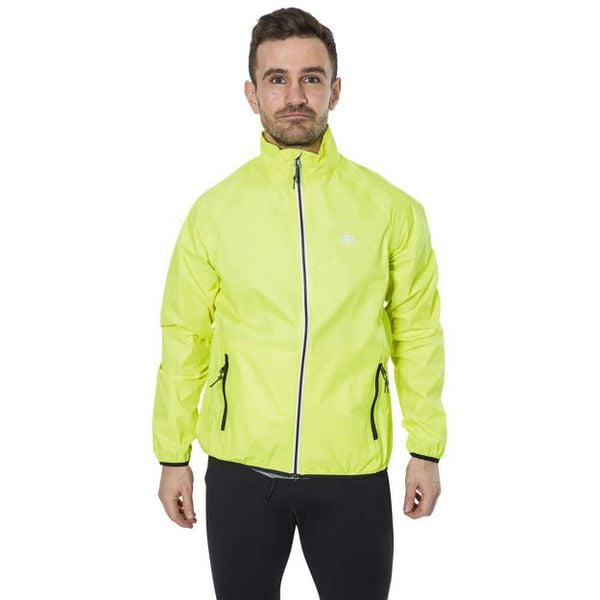 Kurtka Męska Typu Packaway Retract HiVis Wodoodporna. Czarne kurtki męskie Trespass, l, bez wzorów, z materiału, bez kaptura. Za 203.99 zł.