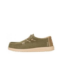 HeyDude Męskie Mokasyny Wally Workwear. Brązowe mokasyny męskie ENDURE, z materiału. Za 387.75 zł.