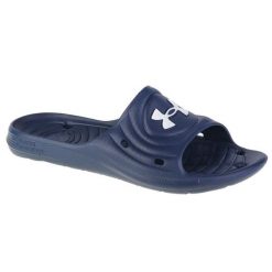 Klapki Under Armour Locker Iv Sl 3023758-401 niebieskie. Niebieskie klapki męskie z materiału. Za 126.61 zł.
