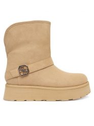 Guess Śniegowce FLFDOL ESU10 Beżowy. Brązowe śniegowce i trapery damskie Guess, z materiału. Za 419.99 zł.