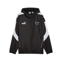 Kurtka wodoodporna Puma Bmw Mms Mt7. Czarne kurtki męskie Puma, l, bez wzorów, z dresówki, eleganckie, bez kaptura. Za 402.40 zł.