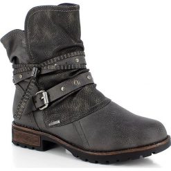Botki "Stephana" w kolorze szarym. Szare botki damskie Kimberfeel, bez obcasa, bez zapięcia. W wyprzedaży za 329.95 zł.