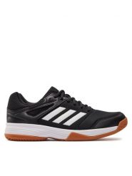 Adidas Buty halowe Speedcourt Indoor IE8033 Czarny. Czarne buty sportowe męskie Adidas, z materiału, bez zapięcia. Za 238.99 zł.