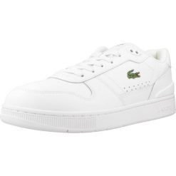 Tenisówki Lacoste Model T-clip Set Kolor Biały. Białe trampki męskie Lacoste, bez wzorów, z materiału, bez zapięcia. Za 535.65 zł.