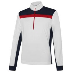 Bluza z zamkiem 1/2 Galvin Green Dean. Białe kurtki sportowe męskie GALVIN GREEN, bez wzorów, na golfa. Za 723.00 zł.