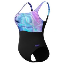Strój kąpielowy jednoczęściowy damski na basen Speedo Eclipse. Niebieskie kostiumy jednoczęściowe damskie Speedo, l, bez wzorów, sportowe, do pływania. Za 564.19 zł.