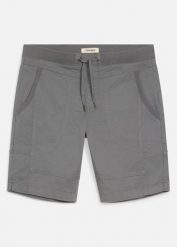 Bermudy ze stretchem z elastyczną talią, regular fit. Szare szorty męskie bonprix, m, bez wzorów. Za 114.99 zł.