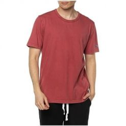 Koszulka sportowa męska Champion 217666RS051EHR. Czerwone koszulki sportowe męskie Champion, m, bez wzorów, bez kołnierzyka, bez ramiączek. W wyprzedaży za 180.70 zł.