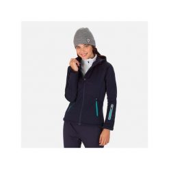 Kurtka do narciarstwa biegowego damska ROSSIGNOL W Softshell Hoodie Jkt. Niebieskie kurtki damskie Rossignol, na zimę, l, bez wzorów, z materiału, z kapturem, do biegania. Za 735.00 zł.