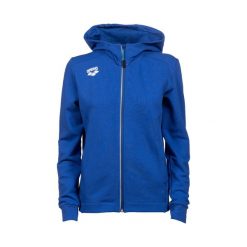 Bluza damska Arena Team Hooded Jacket Panel z kapturem. Niebieskie bluzy sportowe damskie Arena, bez wzorów, z bawełny, z kapturem, na fitness i siłownię. Za 299.00 zł.
