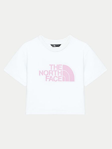 The North Face T-Shirt Easy NF0A8DRQ Biały Relaxed Fit. Białe t-shirty i topy dla dziewczynek The North Face, bez wzorów, z syntetyku, bez ramiączek. Za 69.99 zł.