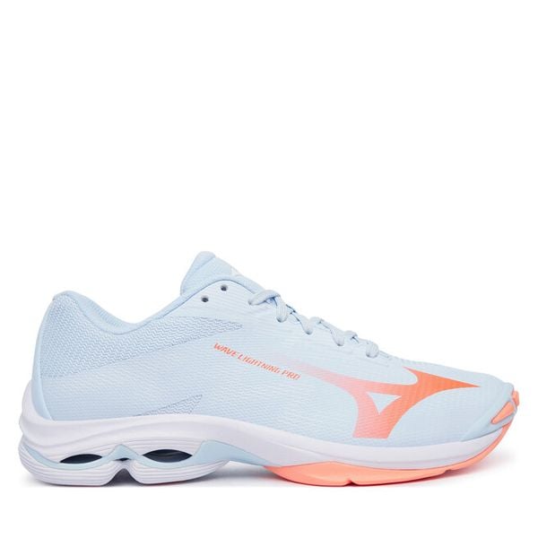 Buty halowe Mizuno. Niebieskie obuwie sportowe damskie Mizuno, bez wzorów, mizuno wave. Za 512.99 zł.