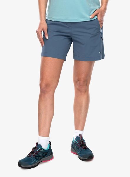 Spodenki turystyczne damskie CMP Glimpse Bermuda. Niebieskie szorty damskie CMP, na lato, xs, bez wzorów, z materiału, klasyczne. Za 296.99 zł.