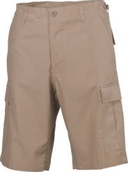 MFH Spodnie US Bermuda BDU Rip Stop khaki M. Brązowe spodnie sportowe męskie MFH, m, bez wzorów. Za 206.00 zł.