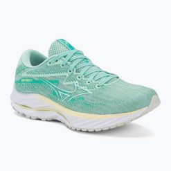Buty do biegania damskie Mizuno Wave Rider 27. Niebieskie obuwie sportowe damskie Mizuno, bez wzorów, do biegania, mizuno wave. Za 489.99 zł.