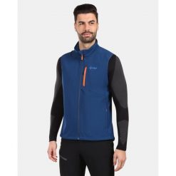 Męska kamizelka softshellowa Kilpi NOIL-M. Niebieskie kurtki męskie Kilpi, m, bez wzorów, trekkingowe. Za 215.49 zł.