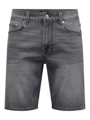 Only & Sons Szorty jeansowe Weft 22034527 Szary Regular Fit. Szare szorty męskie Only & Sons, m, bez wzorów, z jeansu. Za 79.99 zł.