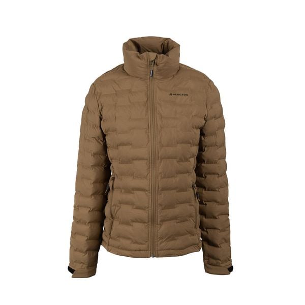 Kurtka primaloft damska Solace. Brązowe kurtki damskie Bergson, na jesień, m, bez wzorów, z puchu, bez kaptura. Za 383.00 zł.