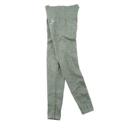 Second life - Gymshark legginsy damskie Vital seamless - Stan bardzo dobry. Zielone legginsy sportowe damskie GYMSHARK, l, bez wzorów, z materiału, na fitness i siłownię. Za 106.46 zł.