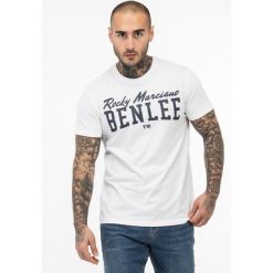 T-shirt klasyczny Benlee Logo. Białe t-shirty męskie BENLEE, xl, bez wzorów, z bawełny, klasyczne, bez kołnierzyka. Za 120.00 zł.