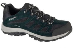 Buty trekkingowe męskie, Crestwood Waterproof. Czarne trekkingi męskie Columbia, przed kostkę, trekkingowe. Za 349.99 zł.