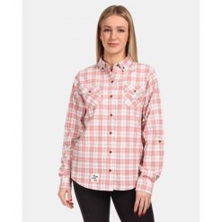 Damska koszula flanelowa Kilpi FLANNY-W. Czerwone koszule damskie Kilpi, l, bez wzorów, sportowe, bez kołnierzyka, bez ramiączek. Za 179.35 zł.