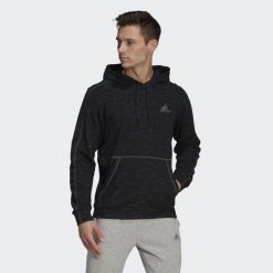 Bluza adidas Mel HD M GK8910. Czarne bluzy męskie Adidas, m, bez wzorów, z bawełny, z kapturem. Za 229.00 zł.
